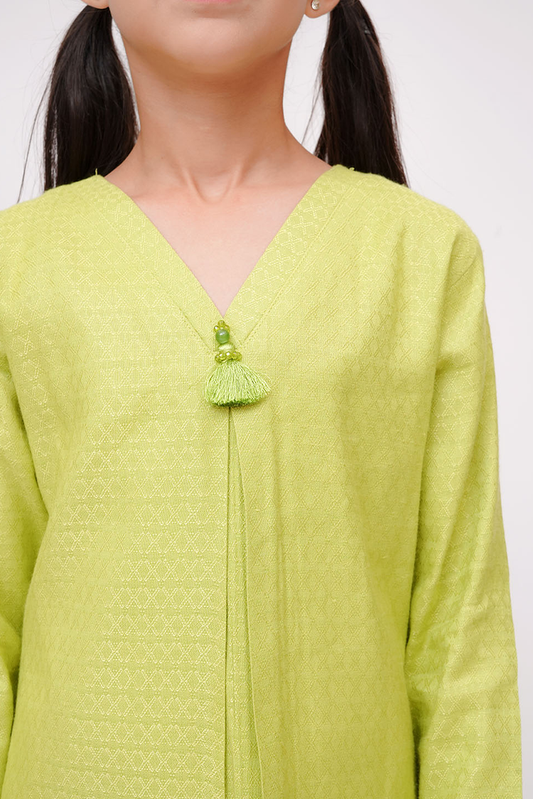 Picture of Senorita - Mehndi Green - Casual 2 Piece Suit - KAC-03586 - Available at Raja Sahib