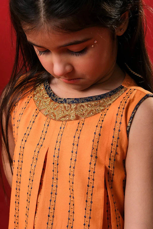 Picture of Senorita - Fawn & Multicolor - Casual Plus 3 Piece Suit - Cotton Dobby - KBD-03379 - Available at Raja Sahib