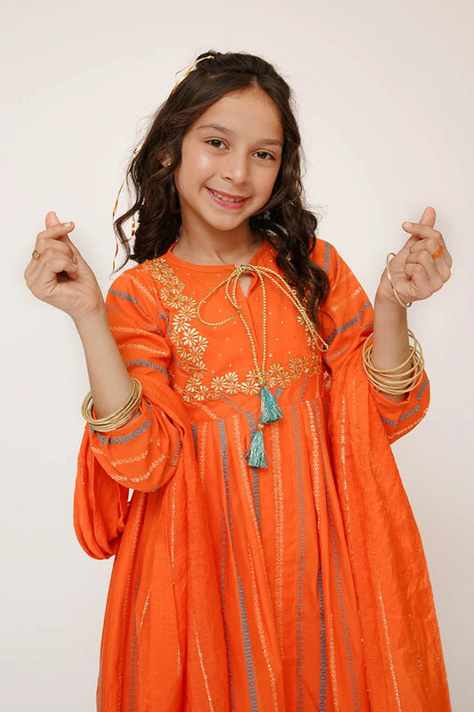 Picture of Senorita - Kids Casual Dress - Casual Plus 3 Piece Suit - KBD-03499 - Available at Raja Sahib