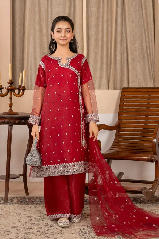 Khayat - Maroon Angrakha - 3 Piece
