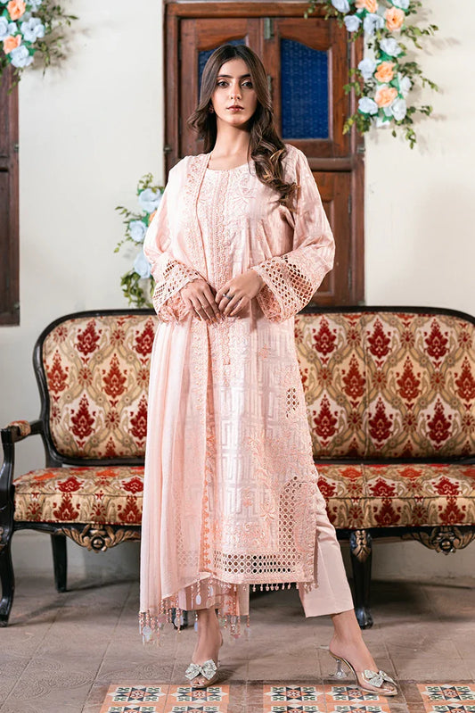 Picture of Kaanthaa - Unstitched Embroidered Suit - 3 Piece - Gulaab - Available at Raja Sahib