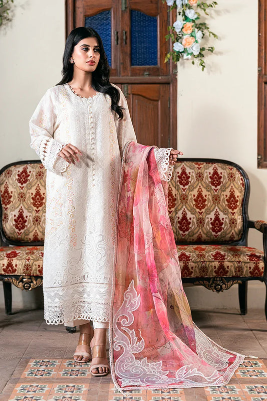 Picture of Kaanthaa - Unstitched Embroidered Suit - 3 Piece - Nargis - Available at Raja Sahib