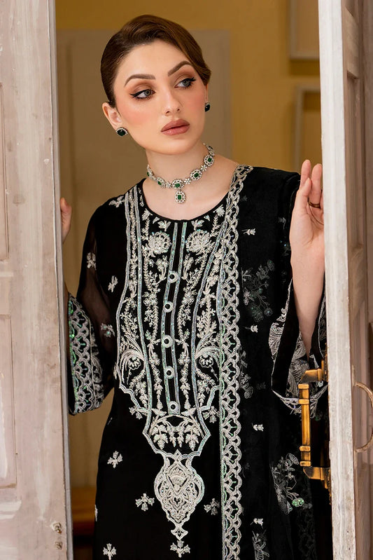 Picture of Fozia Khalid - Unstitched Chiffon Collection - Delia - LFP-1113 - Available at Raja Sahib