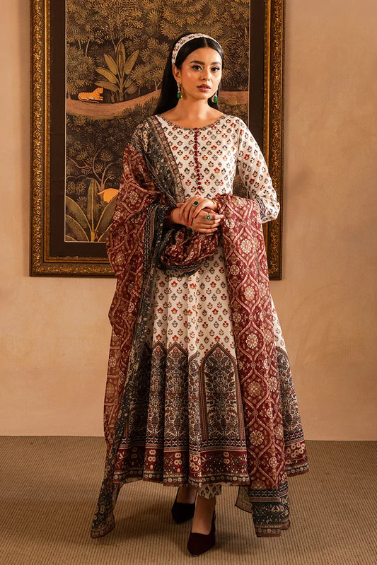 Picture of Maria Osama Khan - Retro Lawn Edit - Nair - Available at Raja Sahib