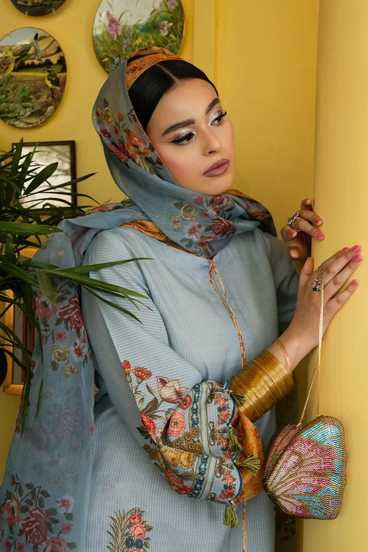 Picture of Maria Osama Khan - Retro Lawn Edit - Sama - Available at Raja Sahib