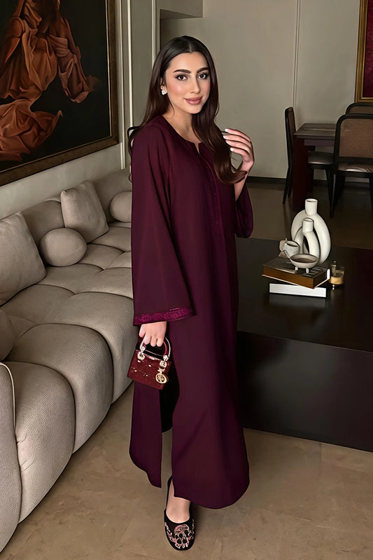 Picture of Manahils - Dark Burgundy - Available at Raja Sahib