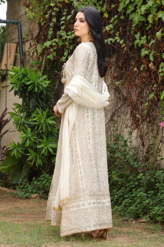 Picture of Manahils - Kurti 122-Divine- Off White - Available at Raja Sahib
