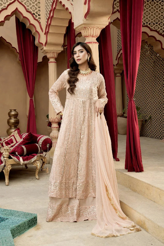 Picture of Manahils - Kurti-B-007-Peach - Available at Raja Sahib