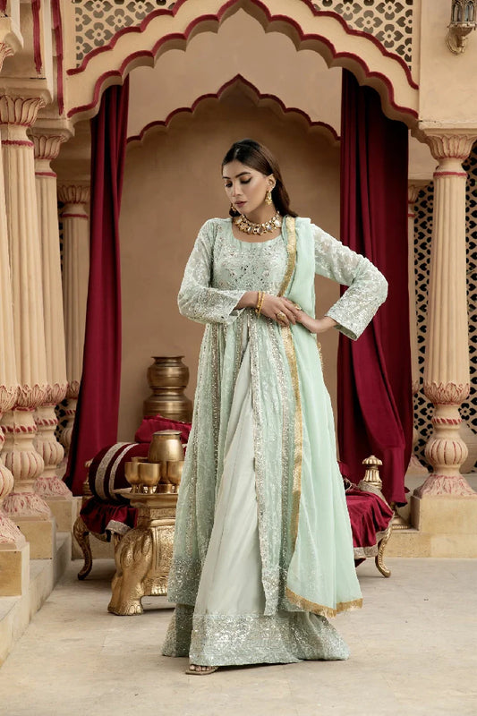 Picture of Manahils - Kurti-B-007-Aqua - Available at Raja Sahib