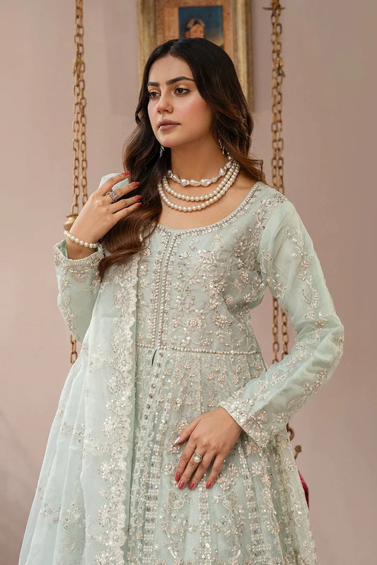 Picture of Manahils - Couture Collection - Luxury-018-Mint Green - Available at Raja Sahib