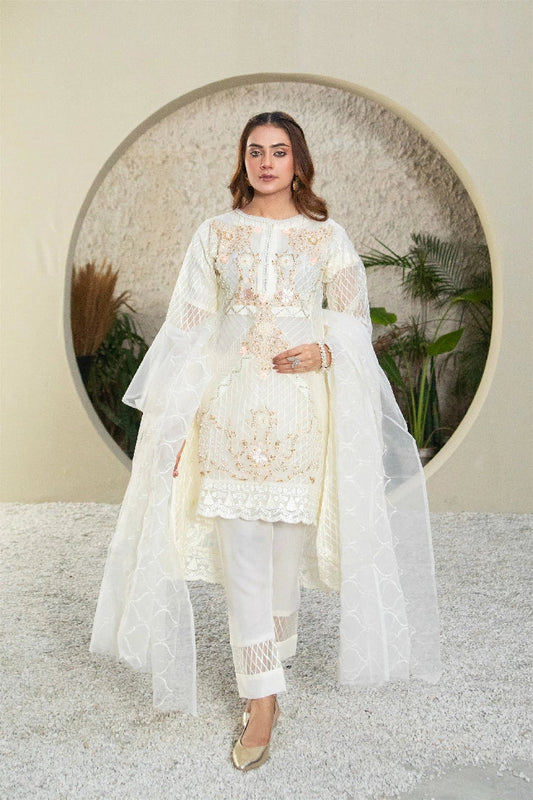 Picture of Manahils - Mlt-01-Off White - Available at Raja Sahib