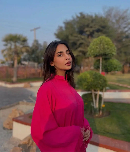 Picture of Manahils - Threaded Love Pink - Available at Raja Sahib