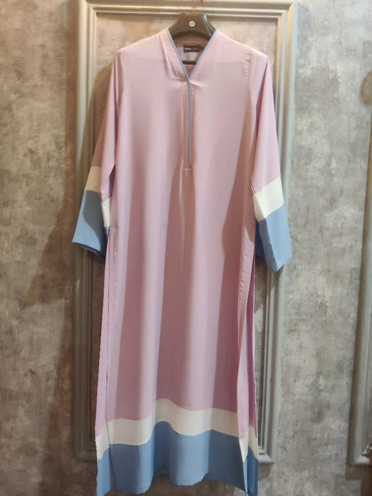 Picture of Manahils - Pastel Lalic And Ice Blue Shirt - Available at Raja Sahib
