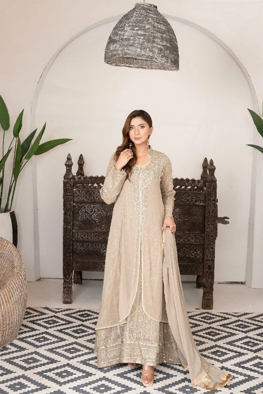 Picture of Manahils - Sw 04-Beige - Available at Raja Sahib