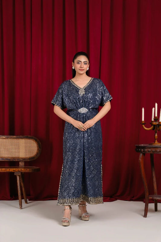 Picture of Manahils - Wa 03-Navy Blue - Available at Raja Sahib