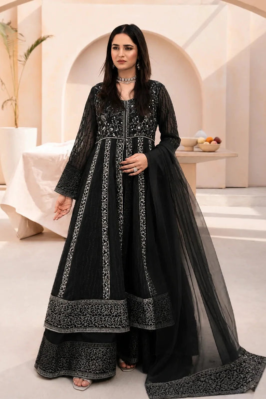 Picture of Manahils - L-025-Black - Available at Raja Sahib
