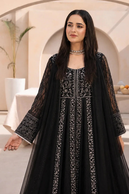Picture of Manahils - L-025-Black - Available at Raja Sahib