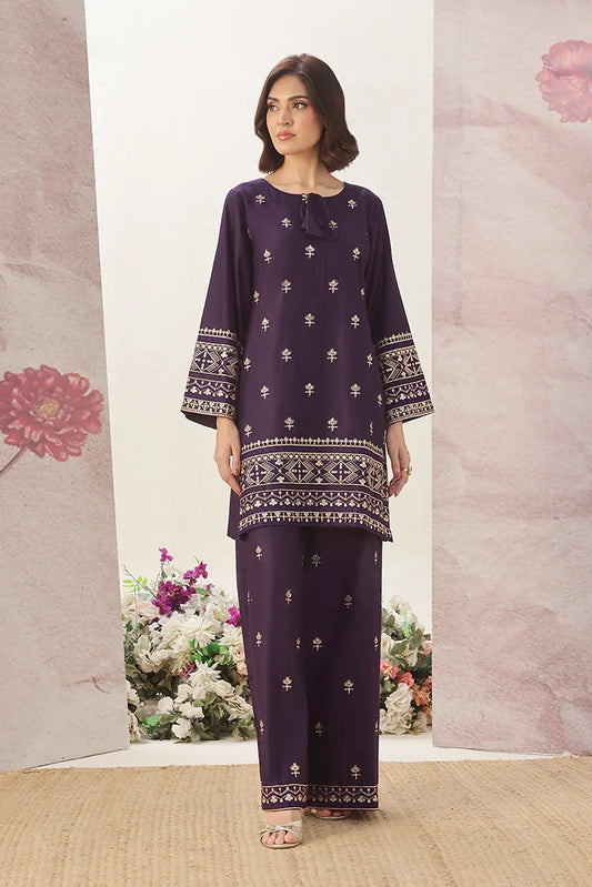 Picture of Alsiyaab - Adaa e Khaas - 2 Piece - Maya - Purple - Available at Raja Sahib