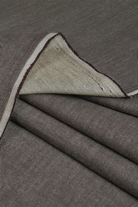 Picture of Fabrich - Signature Melange Cotton - Brown - Available at Raja Sahib