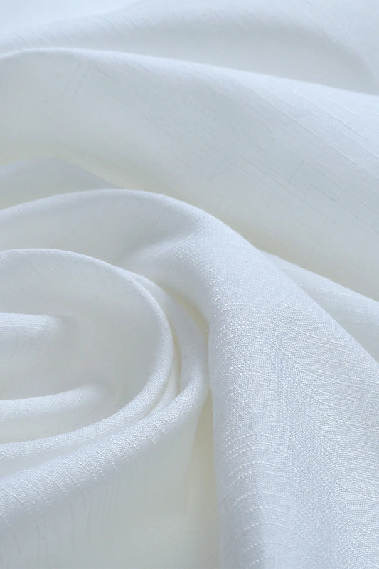 Picture of Fabrich - Signature Melange Cotton - Off White - Available at Raja Sahib