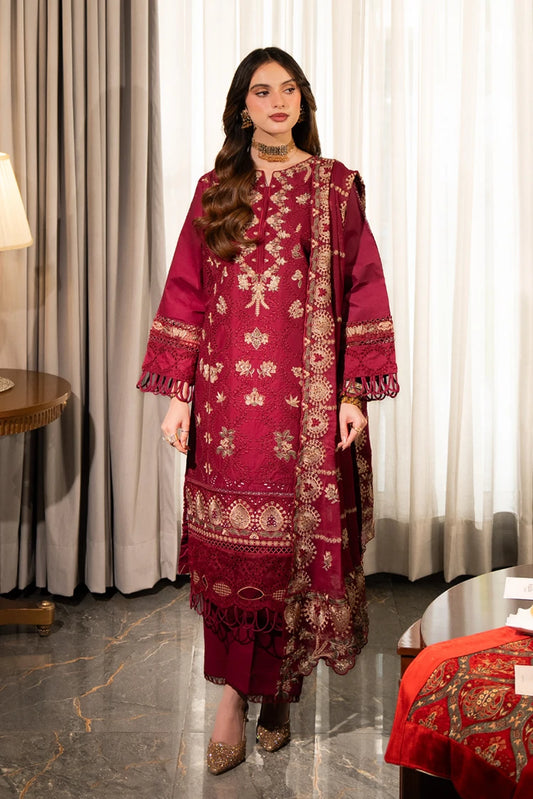 Picture of Meerak - Emboidered Lawn - Blush - Available at Raja Sahib