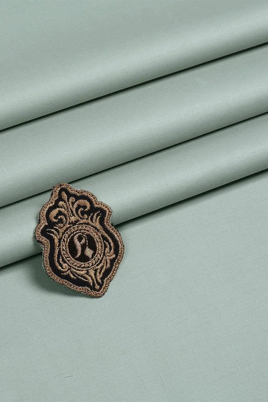 Picture of Fabrich - Mizaaj Latha Unstitch Fabric - Moss - Available at Raja Sahib