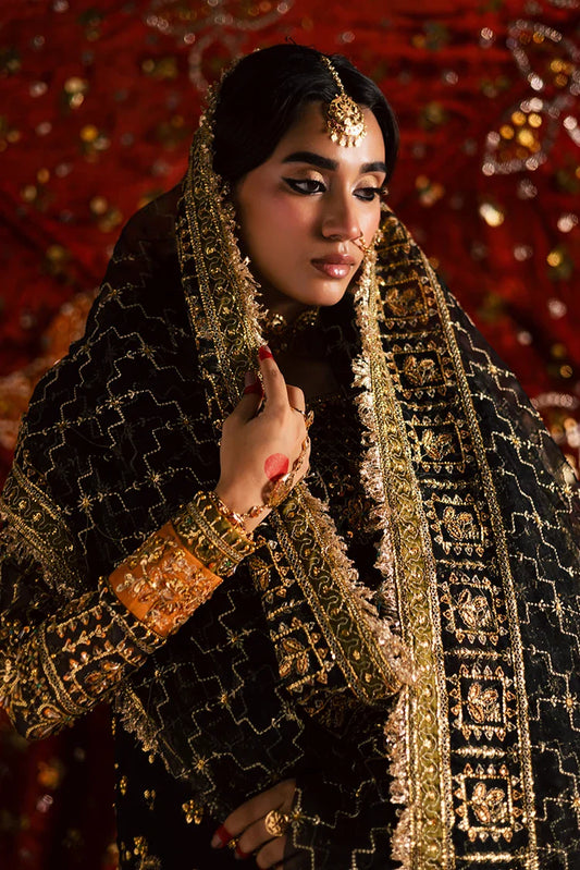Picture of Maria Osama Khan - Jhil Mil Wedding Festive - D-005 - Surmayi - Available at Raja Sahib
