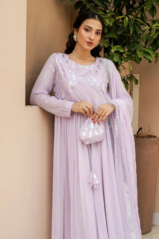 Picture of <!--dv-->Emeralds - Embroidered Chiffon Festive Pret - Mystic - Available at Raja Sahib