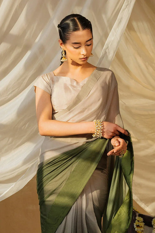 Picture of Nooran's - Renee Saree Collection - Graceful Light Green - Available at Raja Sahib