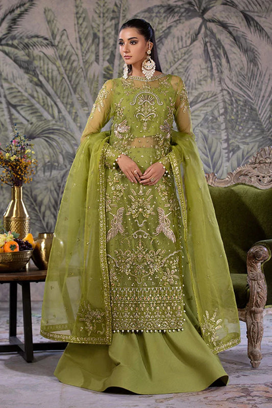 Picture of <!--et-->Amber Imran - Punkh Luxury Formals - Olive Grace - Available at Raja Sahib
