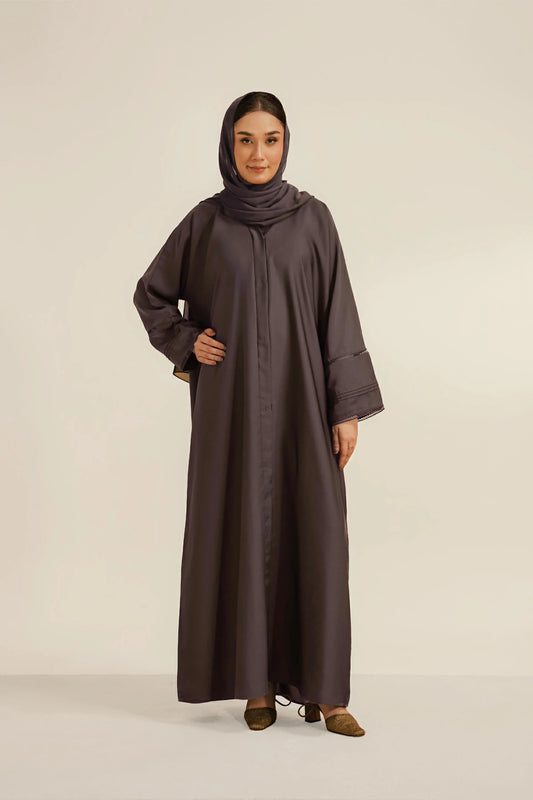 Divinely Crafted - Basic Pleat Abaya Set - Lavender