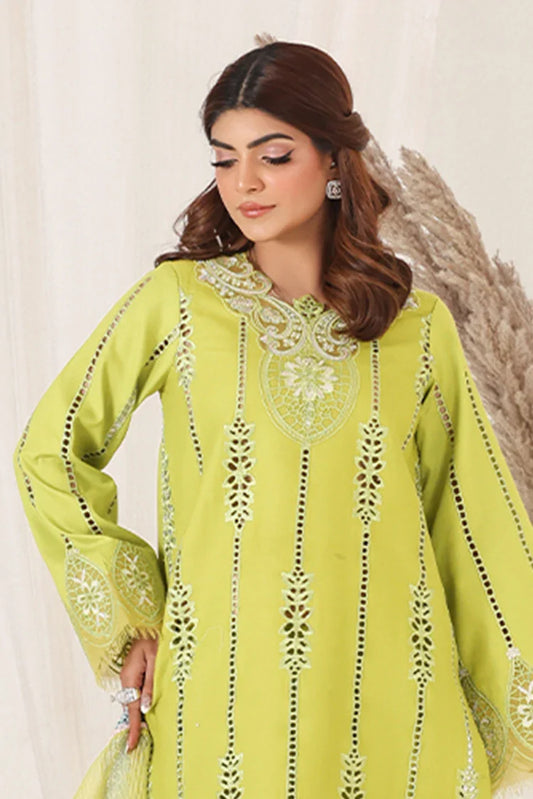 Picture of Bella Studio - Luxury Embroidered Lawn Collection - Pear - Available at Raja Sahib