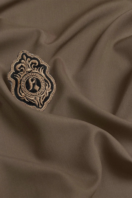 Picture of Fabrich - Men's Unstitch Prime Wash & Wear Kameez Shalwar - Peaunt - Available at Raja Sahib