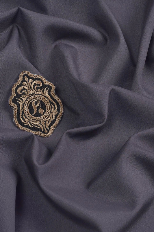 Picture of Fabrich - Men's Unstitch Prime Wash & Wear Kameez Shalwar - Fossil-Grey - Available at Raja Sahib