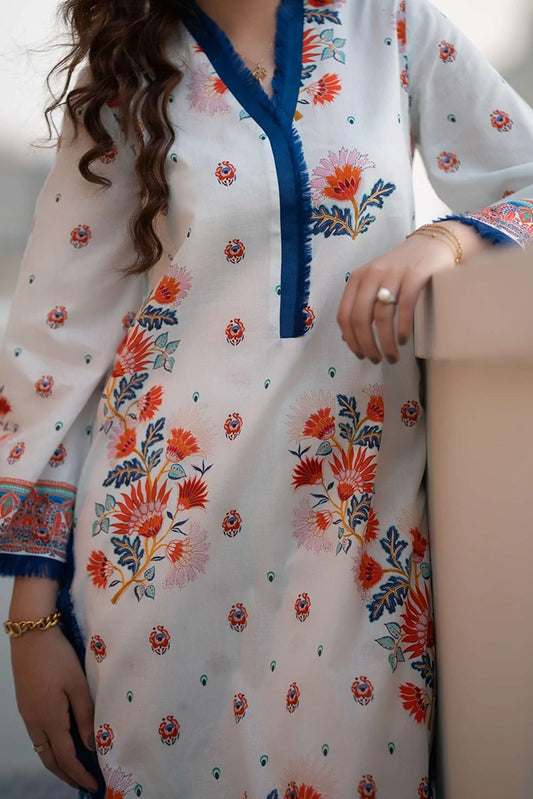 Picture of Laaleh - Aegean Blue - 2 Piece - Available at Raja Sahib
