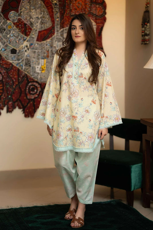 Picture of Laaleh - Provence Citron Bloom - 2 Piece - Available at Raja Sahib