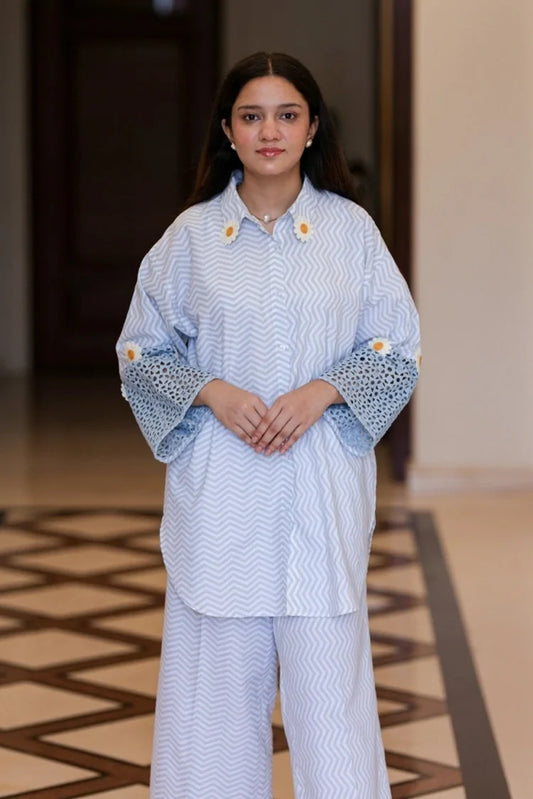 Picture of RJ'S Pret - Knotty & Nice - Blue Blossom - Available at Raja Sahib