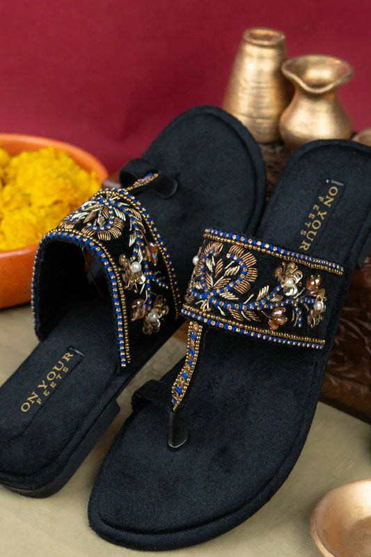 Picture of On Your Feets - Kolhapuri - Royal Neelam - Available at Raja Sahib
