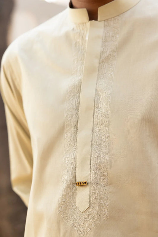 Istor - Cream Orion Embroidered - S-M-S-IST-5012 - 2 Piece
