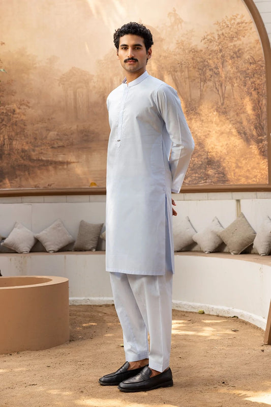 Istor - Sky Blue Orion Embroidered - S-M-S-IST-5013 - 2 Piece
