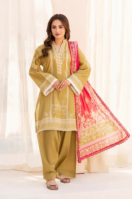 Picture of Ellena - 3-PC Unstitched Printed Lawn Suit - Available at Raja Sahib