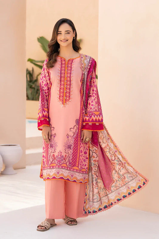 Picture of Ellena - 3-PC Unstitched Printed Lawn Suit - Available at Raja Sahib