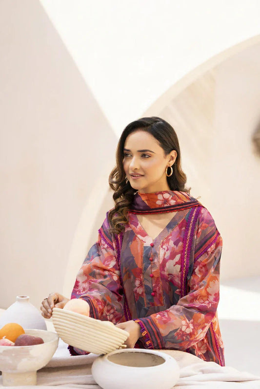 Picture of Ellena - 3-PC Unstitched Printed Lawn Suit - Available at Raja Sahib