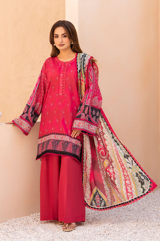 Picture of Ellena - 3-PC Unstitched Printed Lawn Suit - Available at Raja Sahib