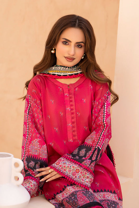 Picture of Ellena - 3-PC Unstitched Printed Lawn Suit - Available at Raja Sahib