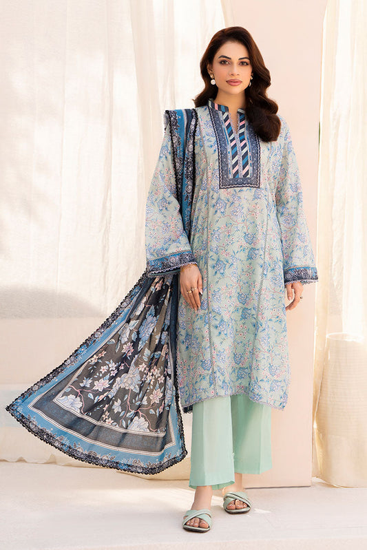 Picture of Ellena - 3-PC Unstitched Printed Lawn Suit - Available at Raja Sahib