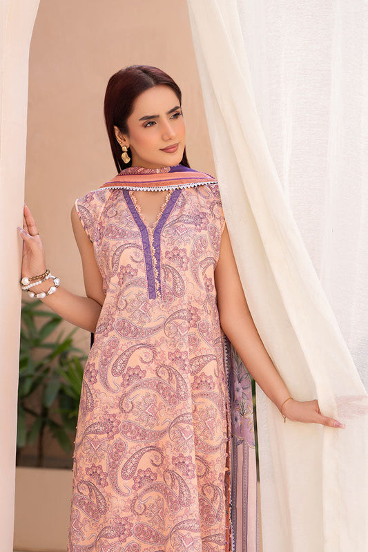 Picture of Ellena - 3-PC Unstitched Printed Lawn Suit - Available at Raja Sahib