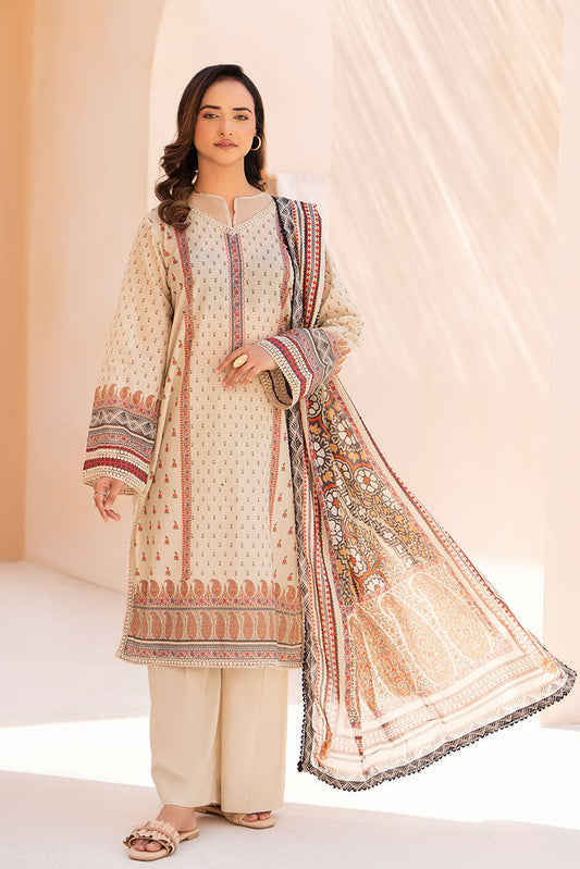 Picture of Ellena - 3-PC Unstitched Printed Lawn Suit - Available at Raja Sahib