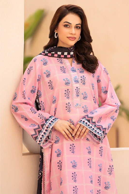 Picture of Ellena - 3-PC Unstitched Printed Lawn Suit - Available at Raja Sahib