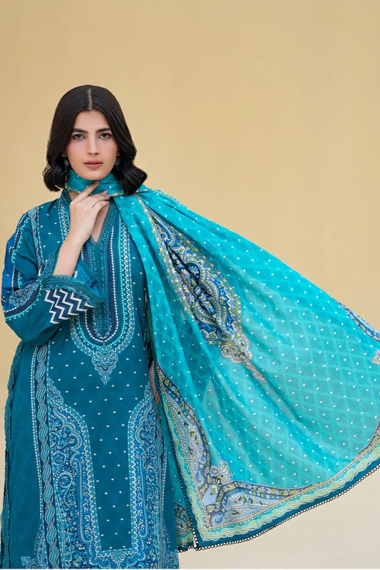 Picture of Ellena - 3-PC Unstitched Printed Lawn Suit - Available at Raja Sahib